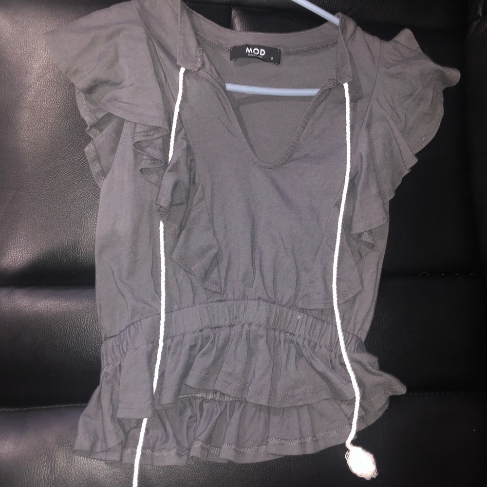 Tank top with tassel detail